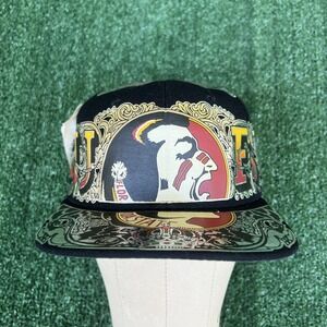 VTG 90s NWT Creation Of Demand Florida State Seminoles FSU Silver Snapback Hat